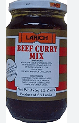 LARICH BEEF CURRY MIX MILD - 375G - LARICH