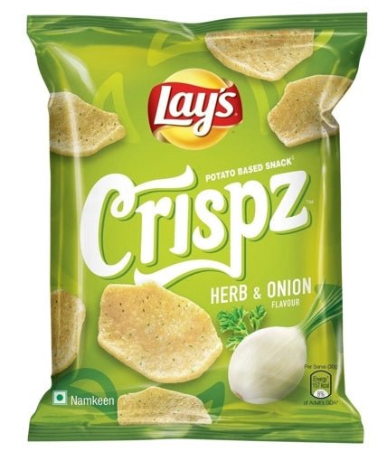 LAYS CRISPZ HERB & ONION - 52G - LAYS