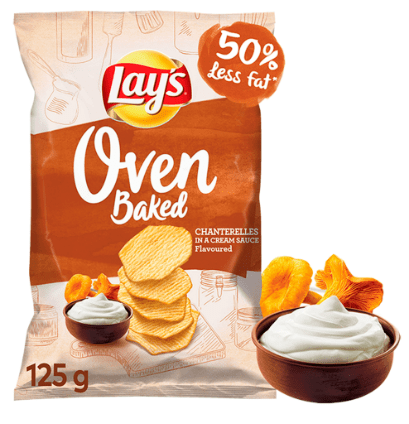 LAYS OVEN BAKE CHA CREAM SAUSE 125G - LAYS