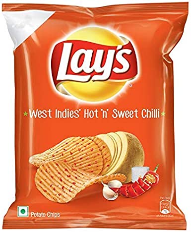 LAYS WEST INDIES HOT N SWEET CHILLI CRISPS - 50G - LAYS