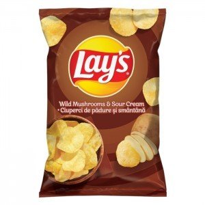 LAY'S WILD MUSHROOM & SOURCREAM - 140G - LAYS