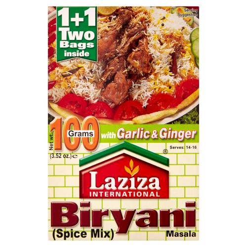 LAZIZA BIRYANI MASALA SPICE MIX - 100G - LAZIZA