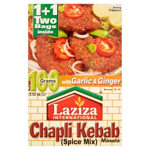 LAZIZA CHAPLI KEBAB SPICE MIX MASALA - 100G - LAZIZA