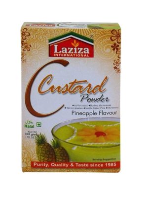 LAZIZA CUSTARD POWDER (PINEAPPLE FLAVOUR) - 300G - LAZIZA