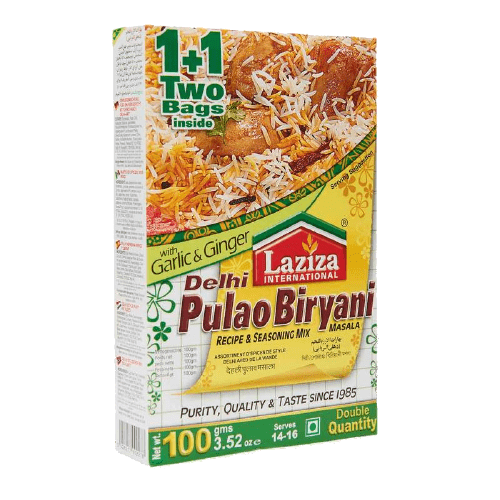 LAZIZA DELHI PULAO BIRYANI MASALA - 100G - LAZIZA