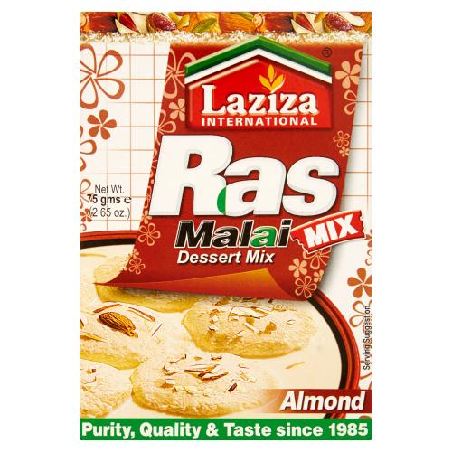 LAZIZA RAS MALAI ALMOND DESSERT MIX - 75G - LAZIZA