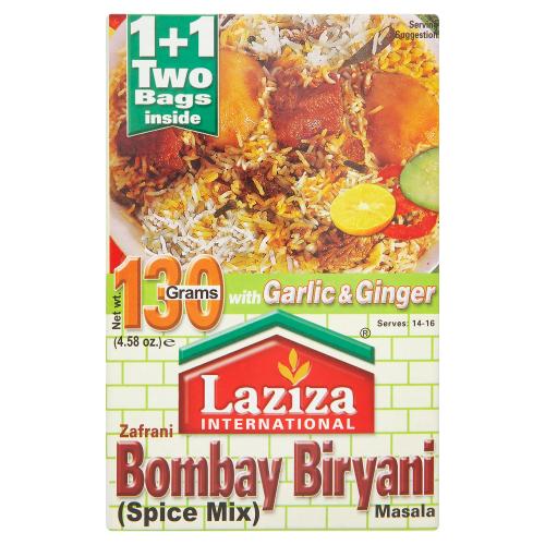 LAZIZA ZAFRANI BOMBAY BIRYANI MASALA - 130G - LAZIZA