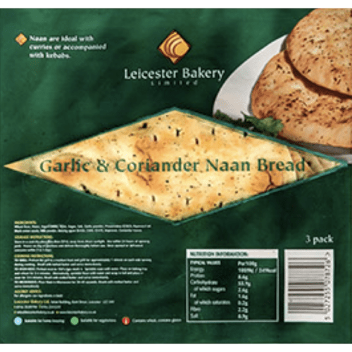 LB GARLIC & CORIANDER NAAM BREAD - Branded