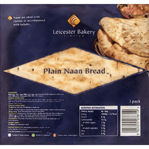 LB PLAIN NAAN BREAD - 3PCS - Branded