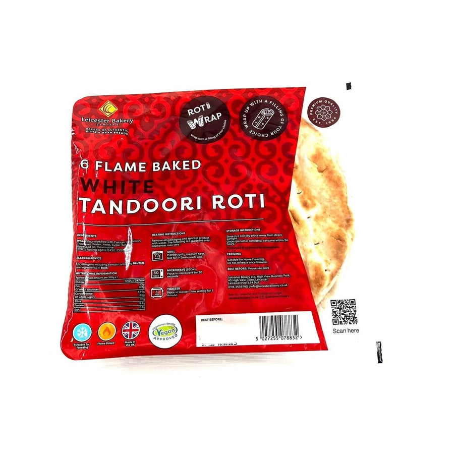 LB WHITE TANDOORI ROTI - 6PCS - Branded