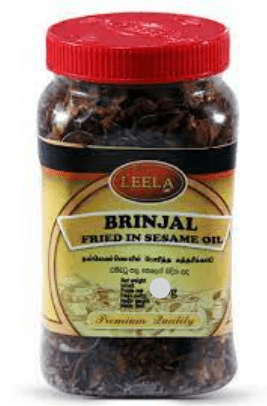 LEELA BRINJAL FRIED IN SESAME OIL - 400G - LEELA