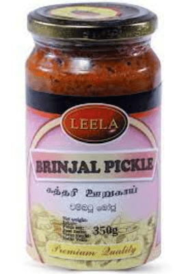 LEELA BRINJAL PICKLE - 350G - LEELA