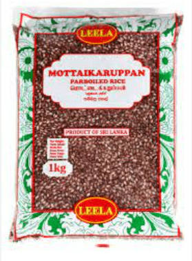 LEELA MOTTAIKARUPPAN PARBOILED RICE - 1KG - LEELA