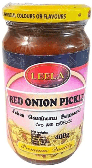 LEELA RED ONION PICKLE - 400G - LEELA