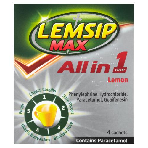 LEMSIP GSL MAX ALL IN ONE POWDERS - 4PK - LEMSIP