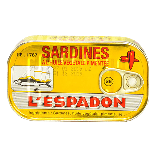 LESPADON SARDINES SPICED - 125G - LESPADON