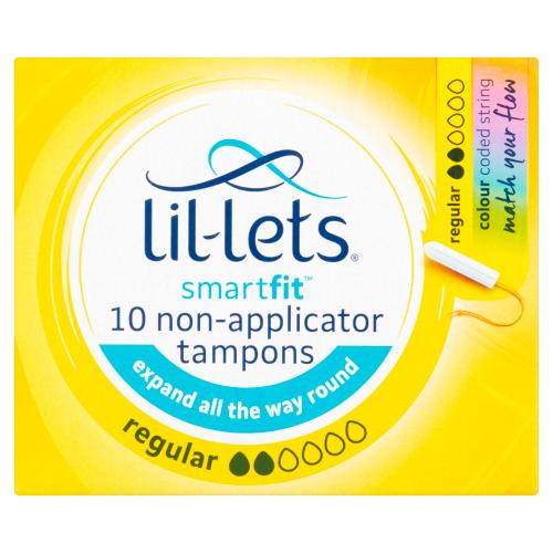 LIL - LETS NON APPLICATOR REGULAR TAMPON * 18 - 10PK - LIL - LETS