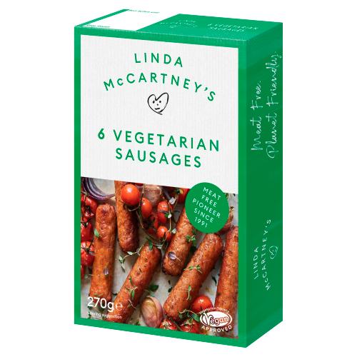 LINDA MCCARTNEY 6 VEGETARIAN SAUSAGES - 270G - MCCART