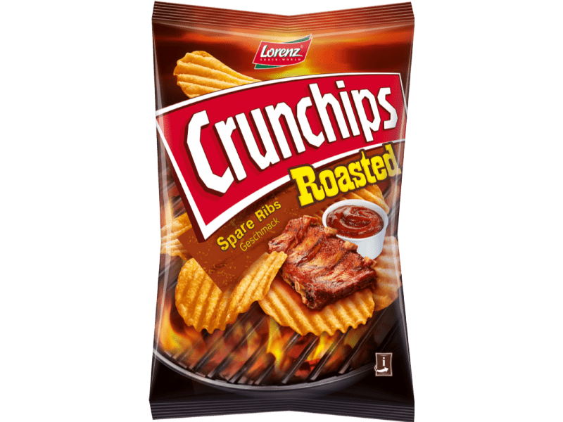 LORENZ CRUNCHIPS ROASTED SPARE RIB 140G - LORENZ