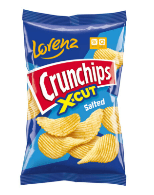 LORENZ CRUNCHIPS X - CUT SALTED - 75G - LORENZ