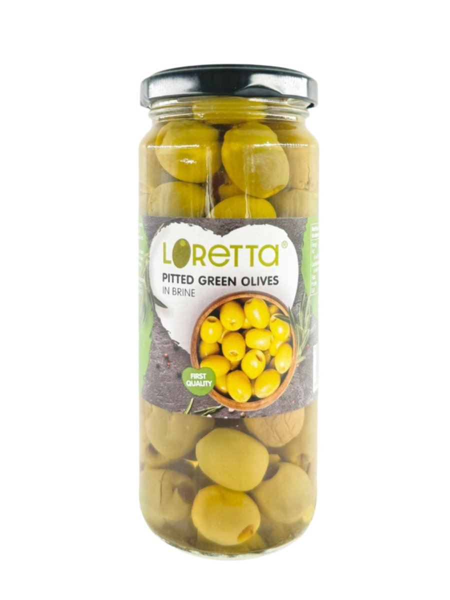 LORETTA PITTED GEEN OLIVES - 320G - LORETTA