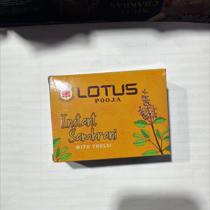 Lotus Instant Sambrani(tulsi)- 20pcs - LOTUS