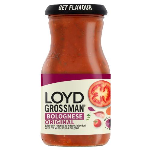 LOYD GROSSMAN BOLOGNAISE SAUCE - 350G - LOYD GROSSMAN