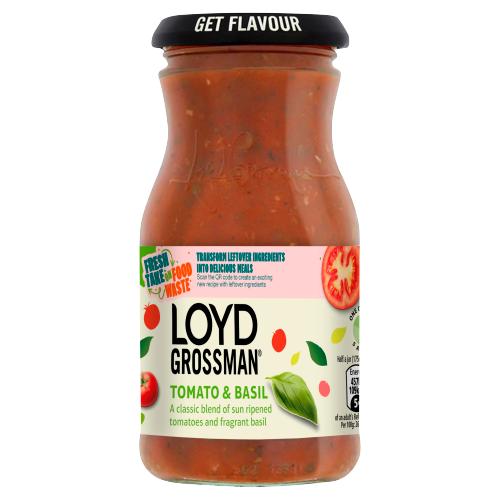 LOYD GROSSMAN TOMATO & BASIL SAUCE - 350G - LOYD GROSSMAN