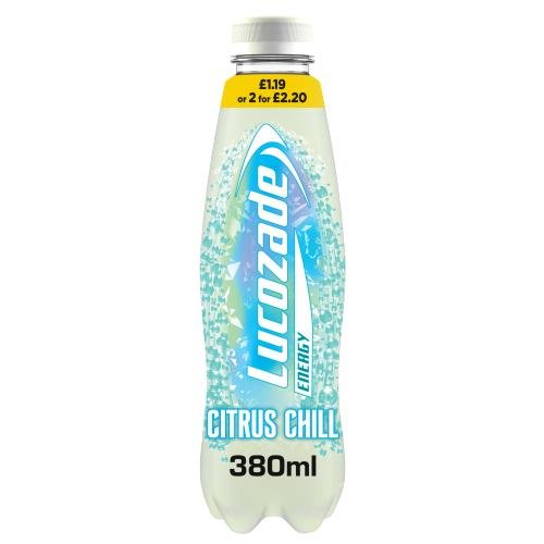 LUCOZADE ENERGY CITRUS CHILL - 380ML - LUCOZADE