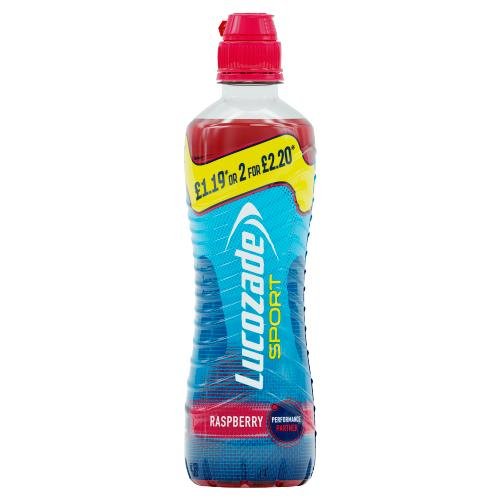 LUCOZADE SPORT RASPBERRY - 500ML - LUCOZADE