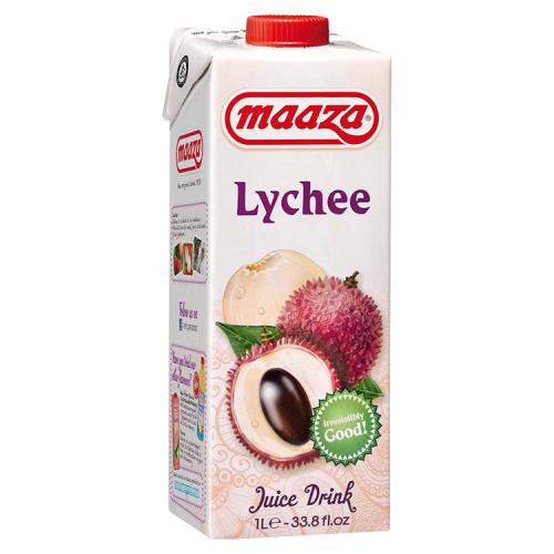 MAAZA LYCHEE JUICE DRINK - 1L - MAAZA