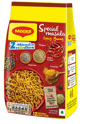 MAGGI 2 MINUTE NOODLES SPECIAL MASALA SPICY YUMMY - 70G - MAGGI