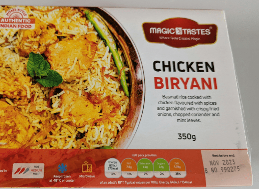 MAGIC TASTES CHICKEN BIRIYANI - 350G - MAGIC TASTES