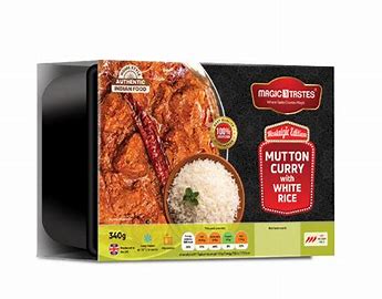 MAGIC TASTES MUTTON CURRY WITH WHITE RICE - 340G - MAGIC TASTES