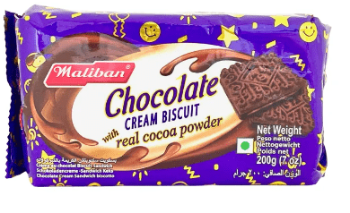 MALIBAN CHOCO CREAM COOKIES - 200G - MALIBAN