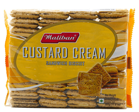 MALIBAN CUSTARD CREAM BISCUIT - 500G - MALIBAN