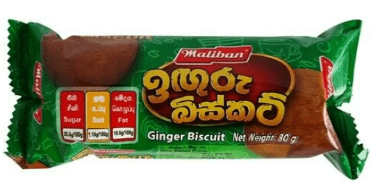 MALIBAN GINGER NUT BISCUIT - 80G - MALIBAN