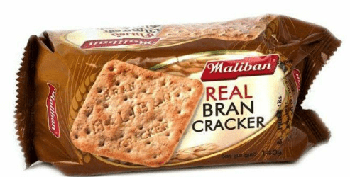 MALIBAN REAL BRAN CRACKER - 140G - MALIBAN