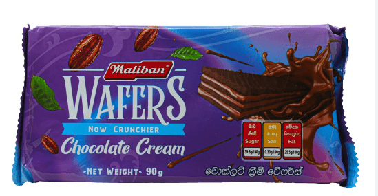 MALIBAN WAFERS CHOCOLATE CREAM - 90G - MALIBAN