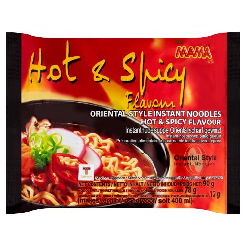 MAMA INSTANT NOODLES HOT & SPICY - 90G - MAMA