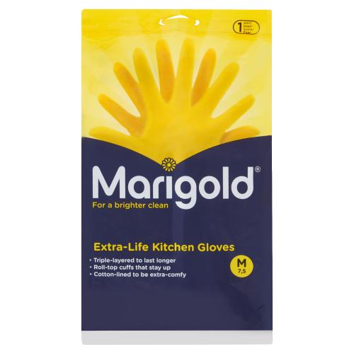 MARIGOLD KITCHEN GLOVES MEDIUM - 1PK - MARIGOLD