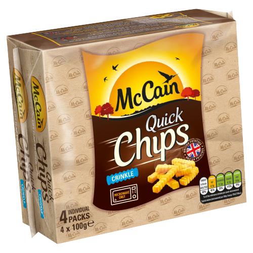 MCCAIN QUICK CHIPS CRINKLE CUT GLUTEN FREE - 400G - MCCAIN