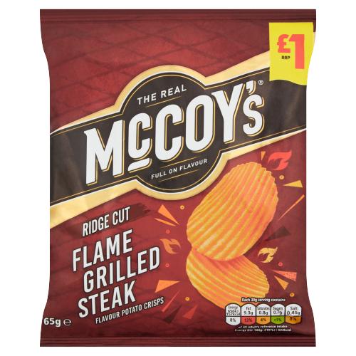 MCCOYS FLAME GRILLED STEAK - 65G - MCCOYS