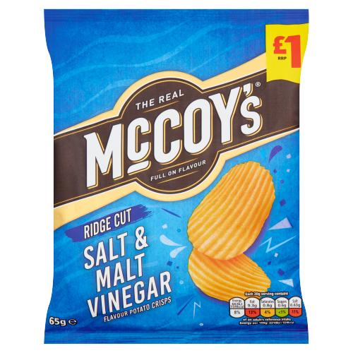 MCCOYS SALT & MALT VINEGAR - 65G - MCCOYS