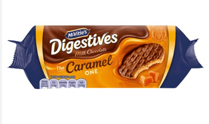 MCVITIES CARAMEL DIGESTIVES - 250G - MCVITIES