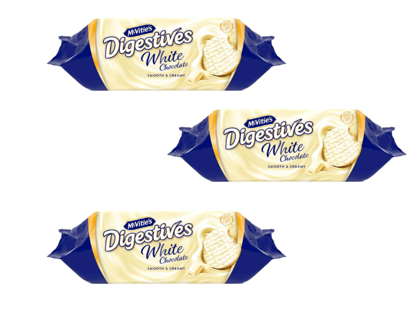 MCVITIE'S DIGESTIVE WHITE CHOCOLATE SMOOTH & CREAMY - 232G - MCVITIE'S