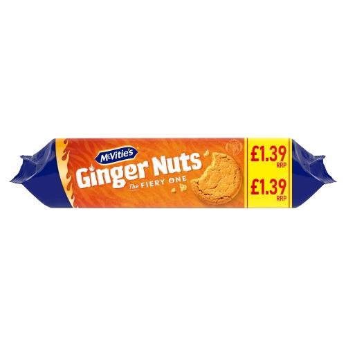 MCVITIES GINGER NUTS - 250G - MCVITIES