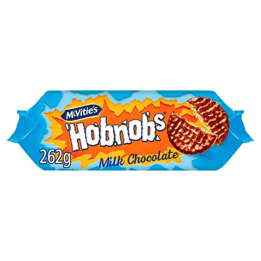 MCVITIES MILK CHOC HOBNOBS - 262G - MCVITIES