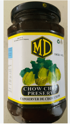 MD CHOW CHOW PRESERVE - 490G - MD