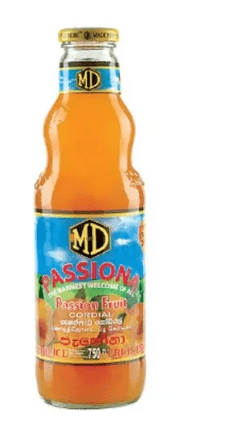 MD PASSION FRUIT CORDIAL - 750ML - MD